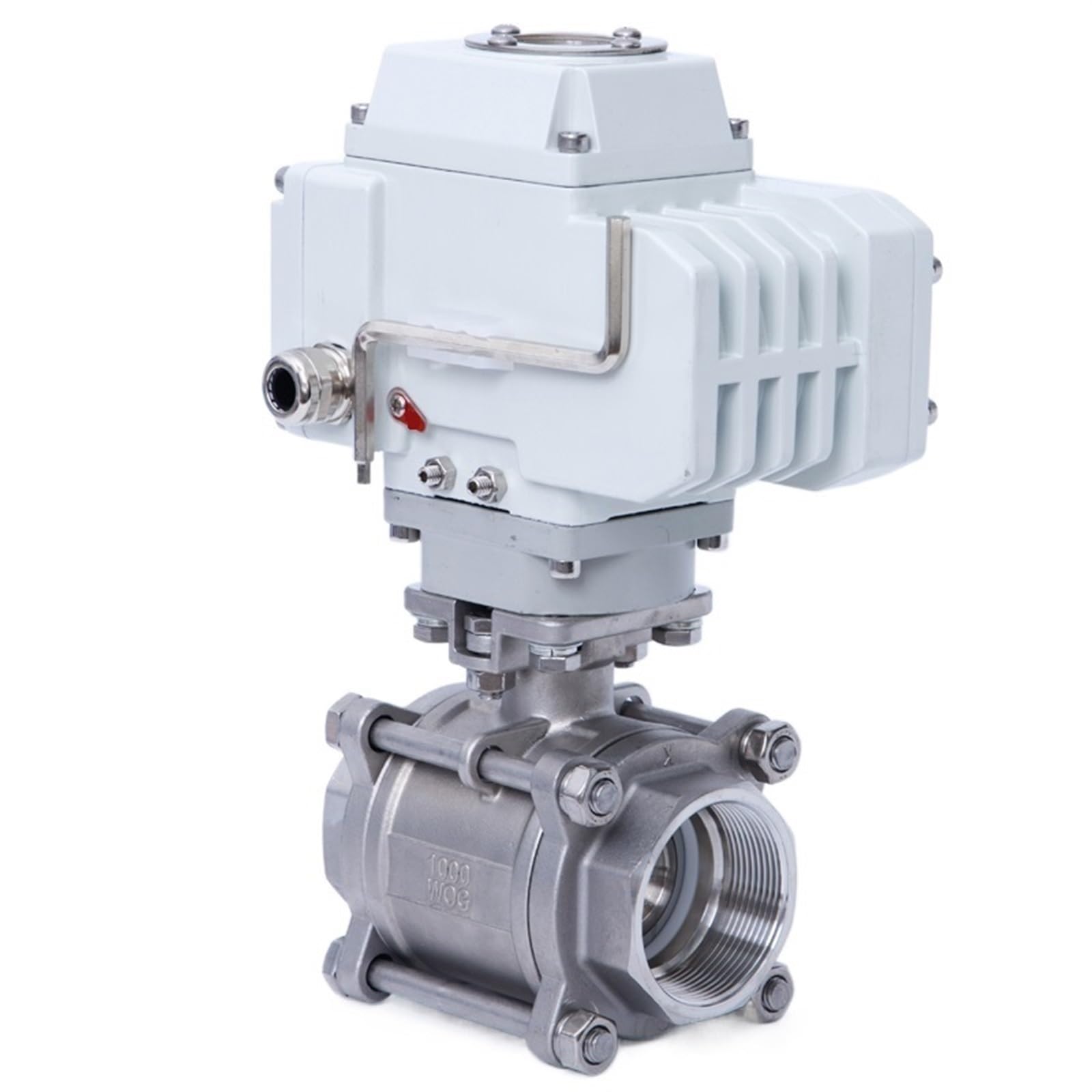 Válvula De Bola Motorizada DN08-DN100 Conexión De Rosca Válvula Eléctrica Válvula Industrial For Agua, Líquido, Etc. Piezas de válvulas de apertura y cierre de aire, g(DN100,12v)