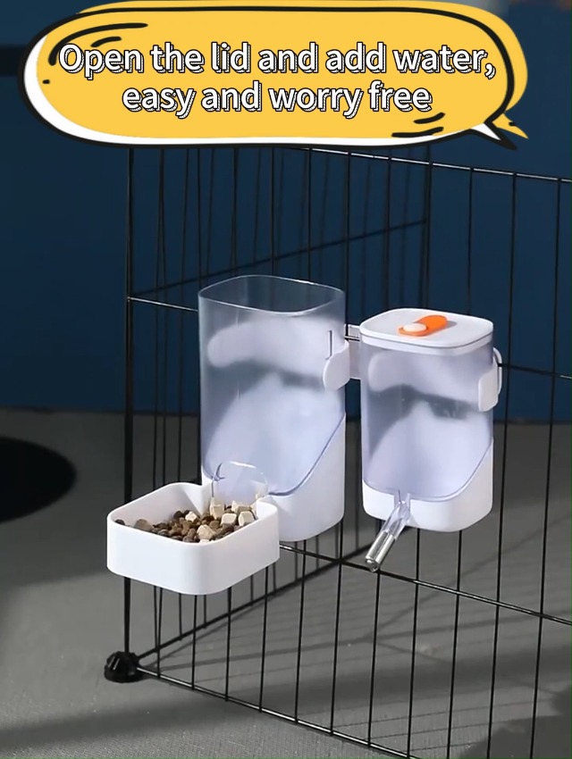 Abbeveratoio Automatico Per Animali Domestici - Distributore Acqua Sospeso 700ml Per Cani, Gatti, Conigli - Foto 5