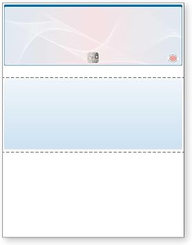 DocuGard Blue/Red Premier+ Top High Security Hologram Check Paper - New - 20 Security Features - Foil Hologram Fraud Prevention - Laser/Inkjet Printer Compatible - 500 Blank Business Checks 04571