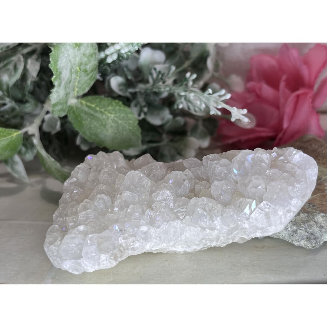 天からの祝福✨　アナンダライト　水晶　レインボークォーツ　原石　クラスター Amazon | 天からの祝福 アナンダライト 水晶 レインボークォーツ 原石