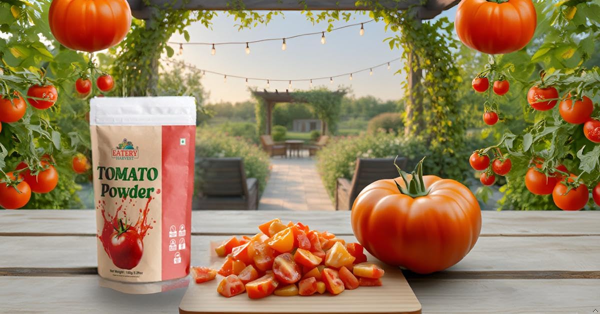 EATERY HARVEST Tomato Powder, 150 gm, as a Sweet & Tangy Seasoning for Cooking, Soups, Sauces, bevarages - Image 7 thumbnail