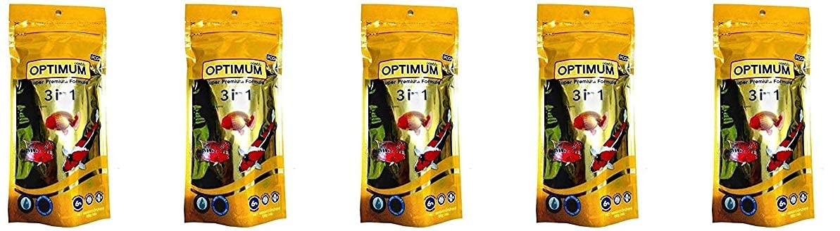 Optimum Super Premium Formula 3 in 1 6% Spirulina Fish Food 100g (Pack of 5)- CENTRAL FISH AQUARIUM (B095Y3VFVG) Amazon Price History, Amazon Price Tracker