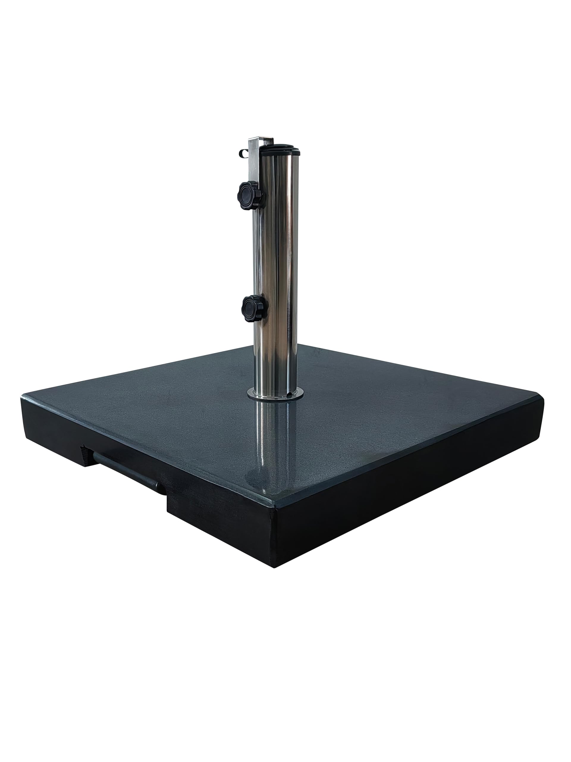 Gardissimo Trolley Granitsockel Move 70 kg Schirmständer, schwarzer Granit
