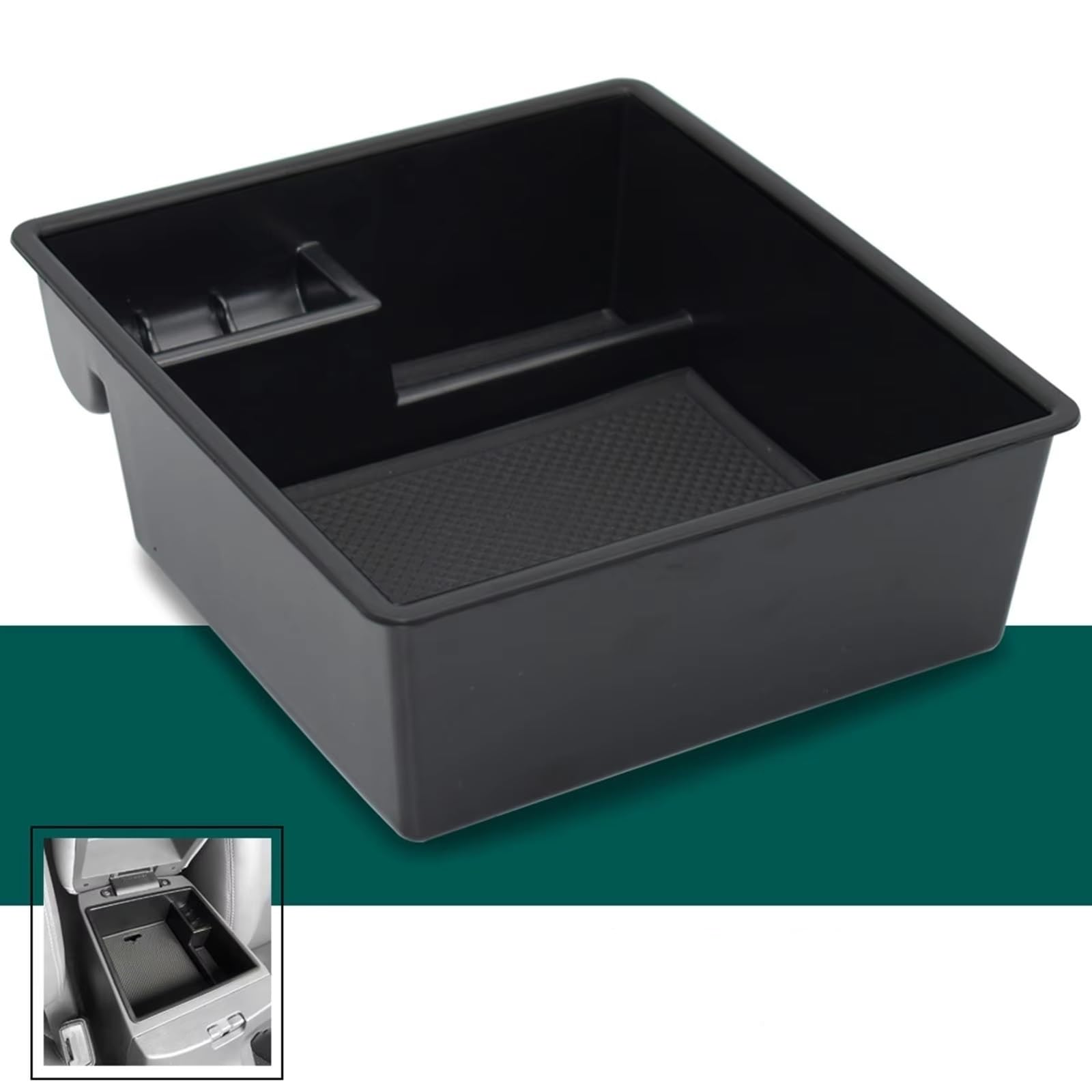 Guantera Consola Central Compatible Con Toyota Para Fortuner Para Hilux 2004 2005 2006 2007-2014 2015 Caja Almacenamiento Para Reposabrazos Coche Bandeja Organizadora Para Consola Central