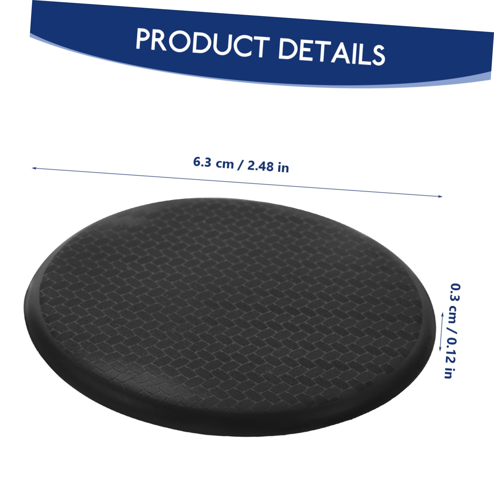 FELTECHELECTR 4-Pack Non-Slip Car Cup Mat Set Round Coasters for Cars Easy to Clean for Daily Use