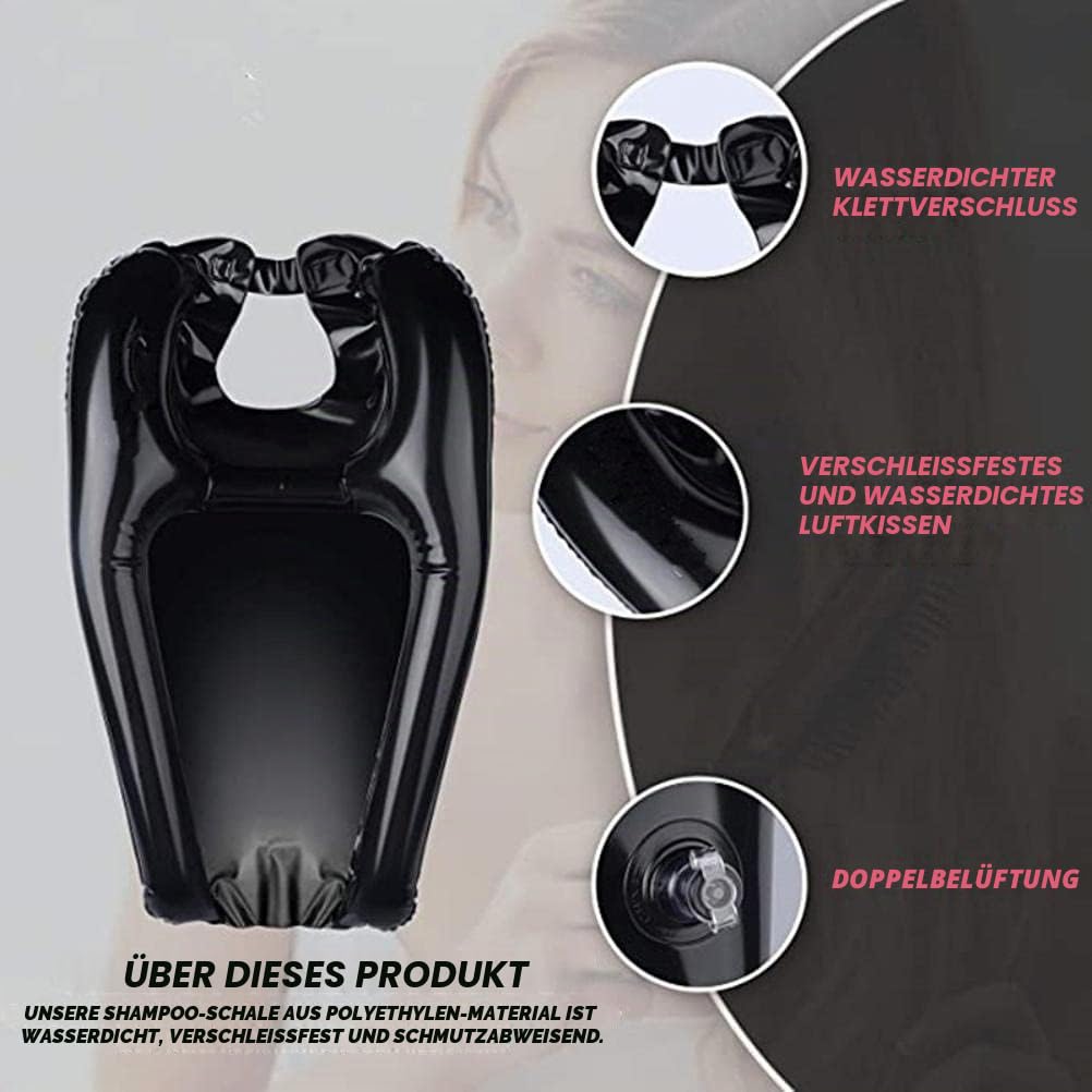 Aufblasbares Haarwaschbecken, Shampoo Pad Tragbares Haar-Shampoo-Becken Ausrüstung Beauty Mobiles Waschbecken, Schwangere Frauen, ältere Menschen