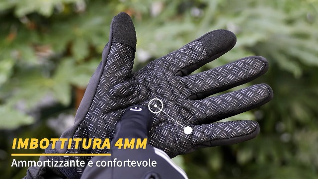 HENMI Guanti Termici Invernali Da Ciclismo Uomo E Donna - Antivento, Antiscivolo, Per Bici, Corsa, Trekking E Guida
