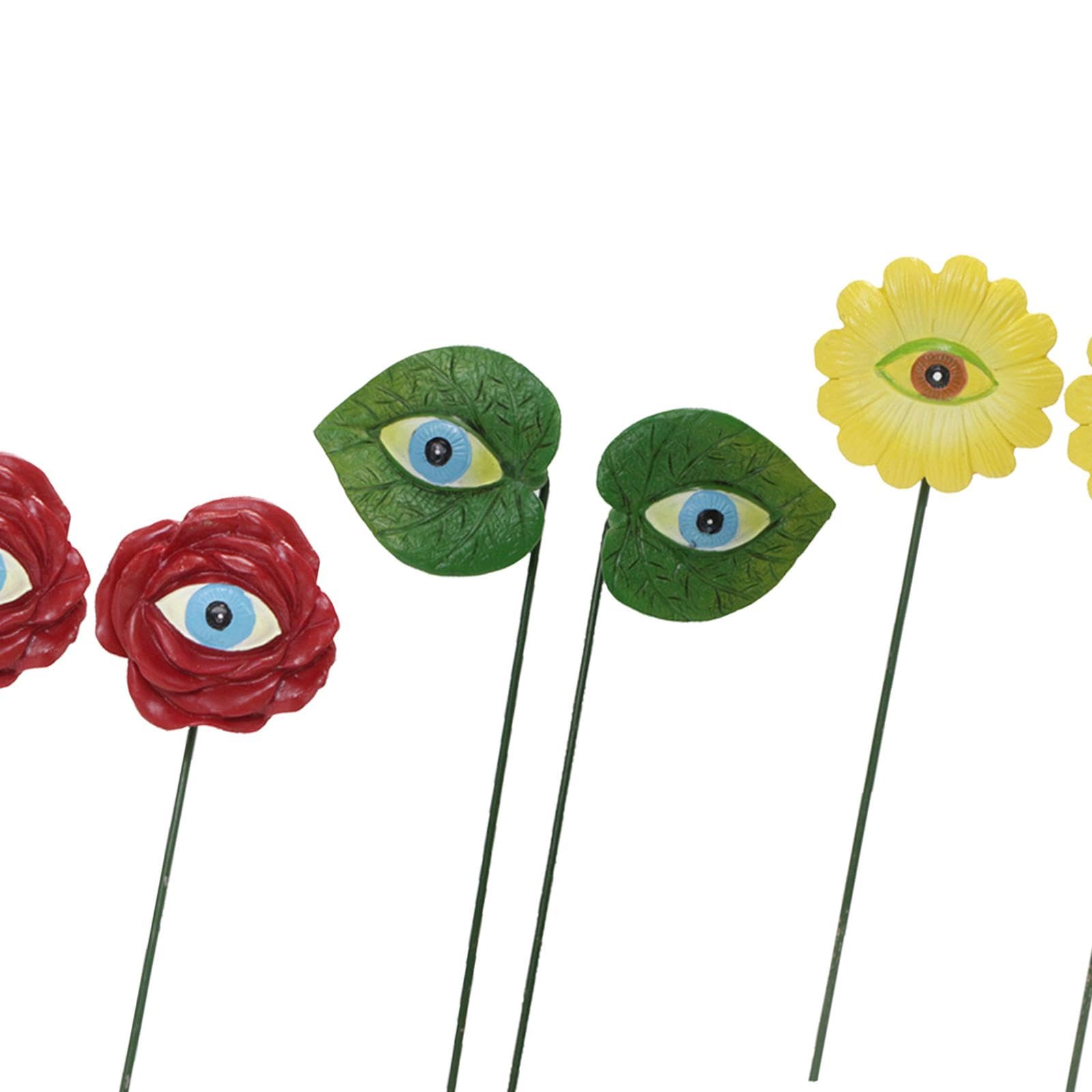 6X Garden Plant Flowers Stick Resin Plant Eyes Stakes Set for Indoor Pathway|Home & Garden|Home Dacor> Floral Dacor-image-16
