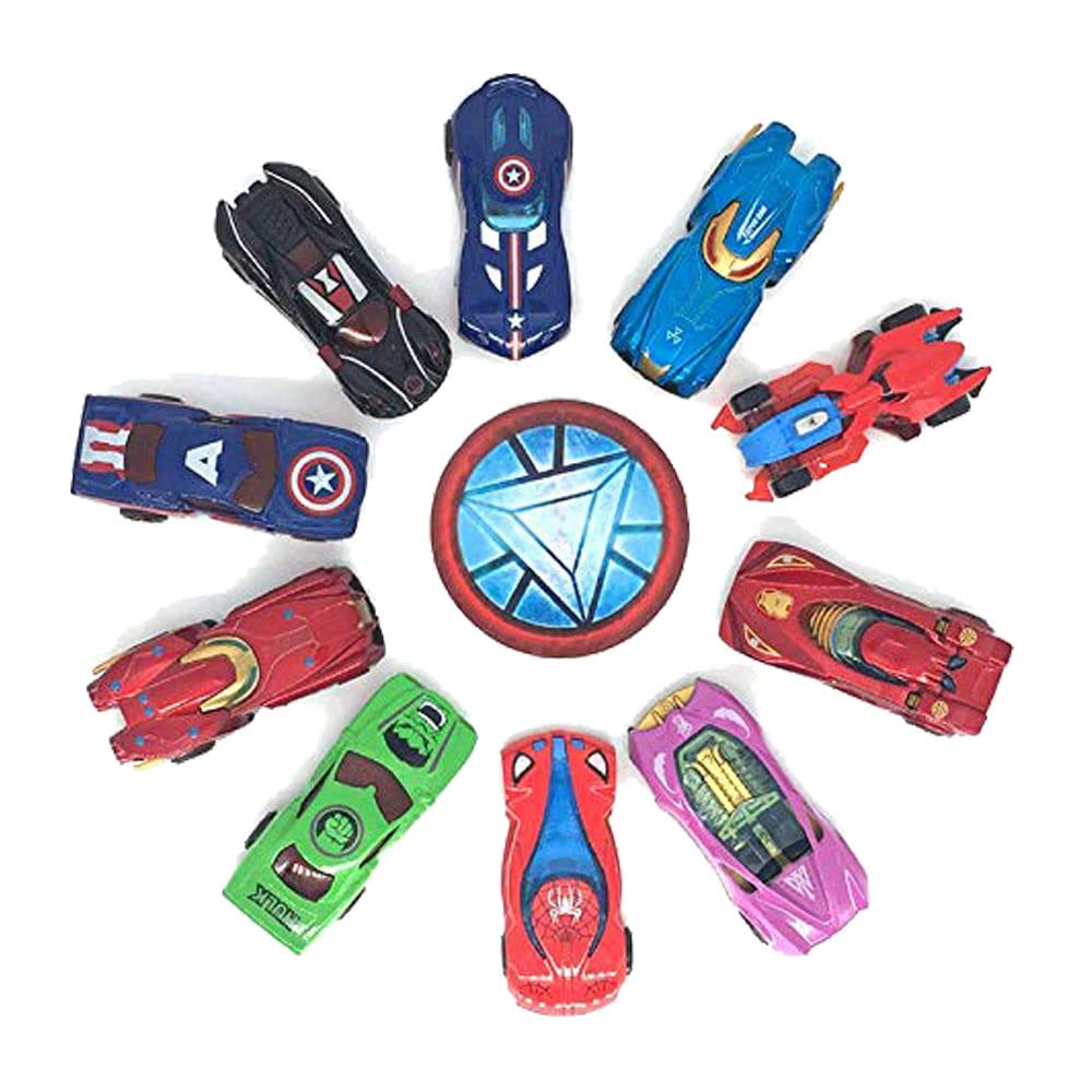 Jo Baby Exclusive Collection of Metal Toy Vehicles (Avenger) Cars Set Alloy Push N Go 10 Pc Vehicles, Mini Racing Cars Set (B0B6CN1KTK) Amazon Price History, Amazon Price Tracker