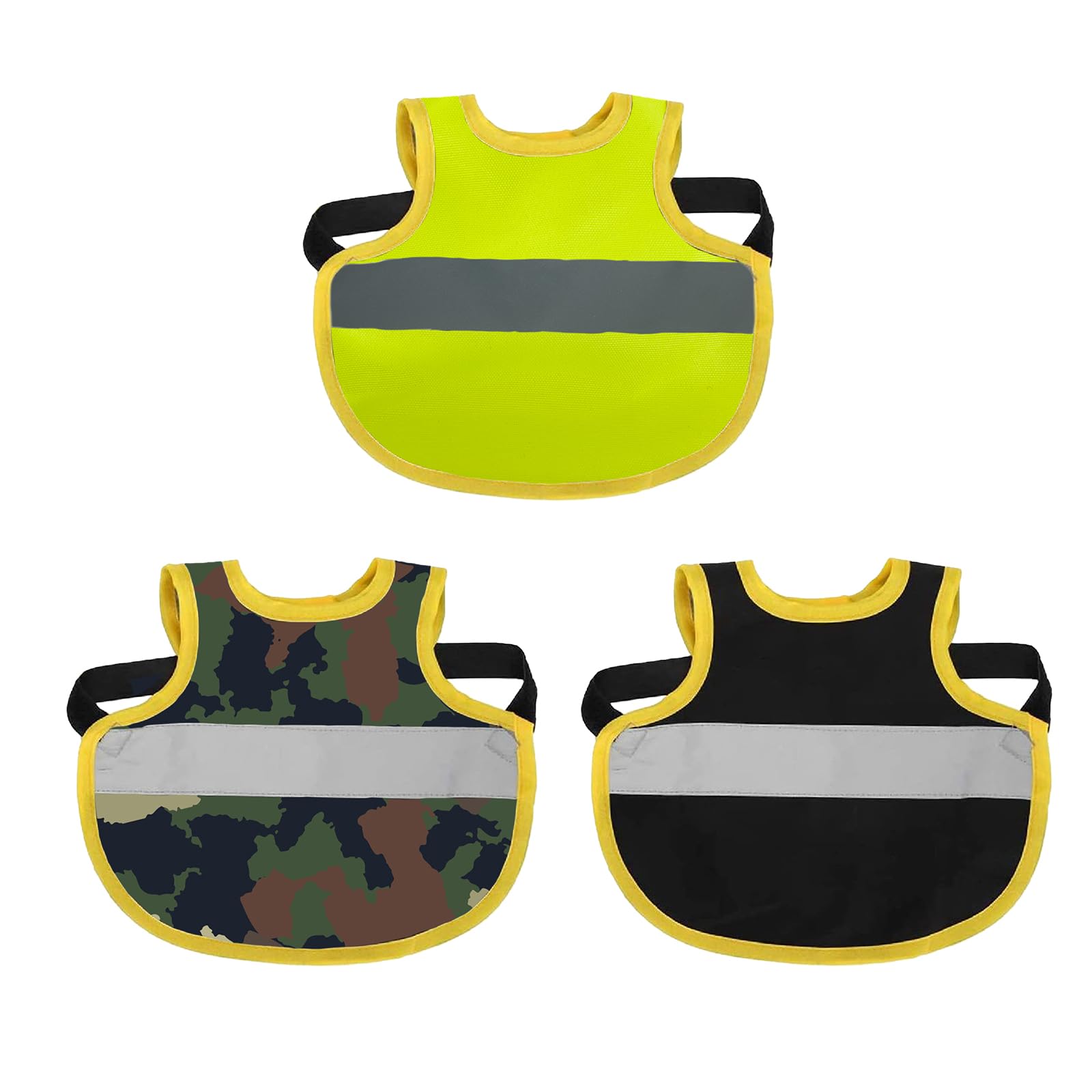Sillines de pollo con bandas reflectantes chaleco de alta visibilidad para gallinas 3 uds
