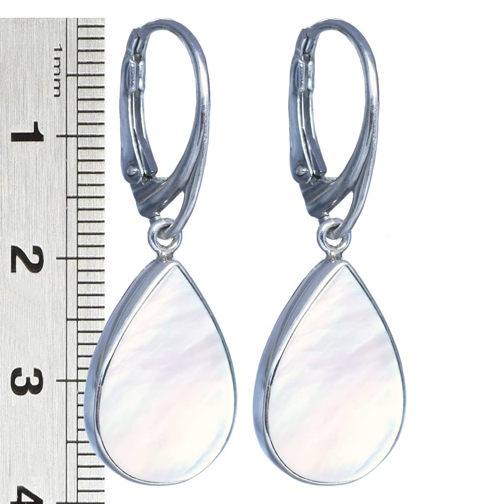 I-be, Perlmutt Ohrringe Tropfen, 925 Silber, 394704 KB