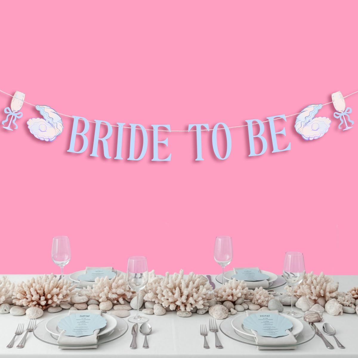 xo, Fetti Bride To Be Seashell Banner | Bachelorette Decorations, Beach Bach Party, Bridal Shower, Engaged, Last Toast on the Coast, Bikinis and Martinis, Seashells and Wedding Bells