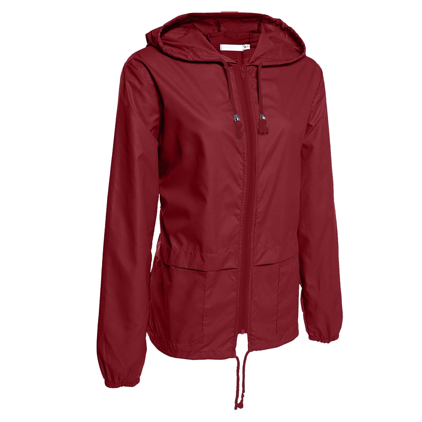 Giacca Antipioggia Da Donna, Leggera, Traspirante, Con Cappuccio, Impermeabile, Alla, Cerniera, Antivento Giubbotto Ciclismo Invernale Donna Running Impermeabile Moto Bici Lungo