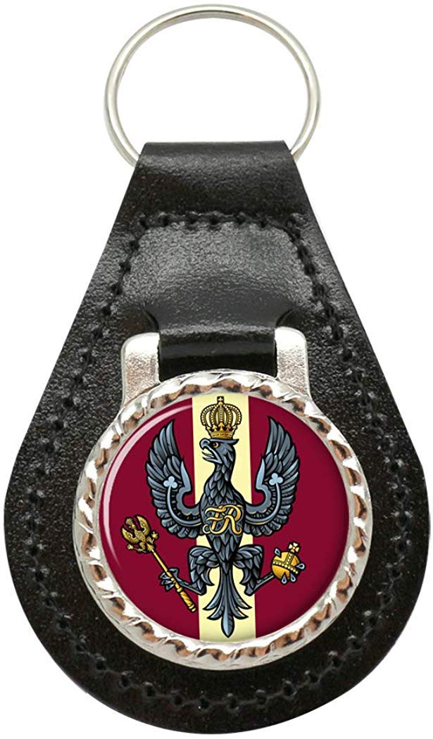 King's Royal Hussars, British Army Leather Key Fob