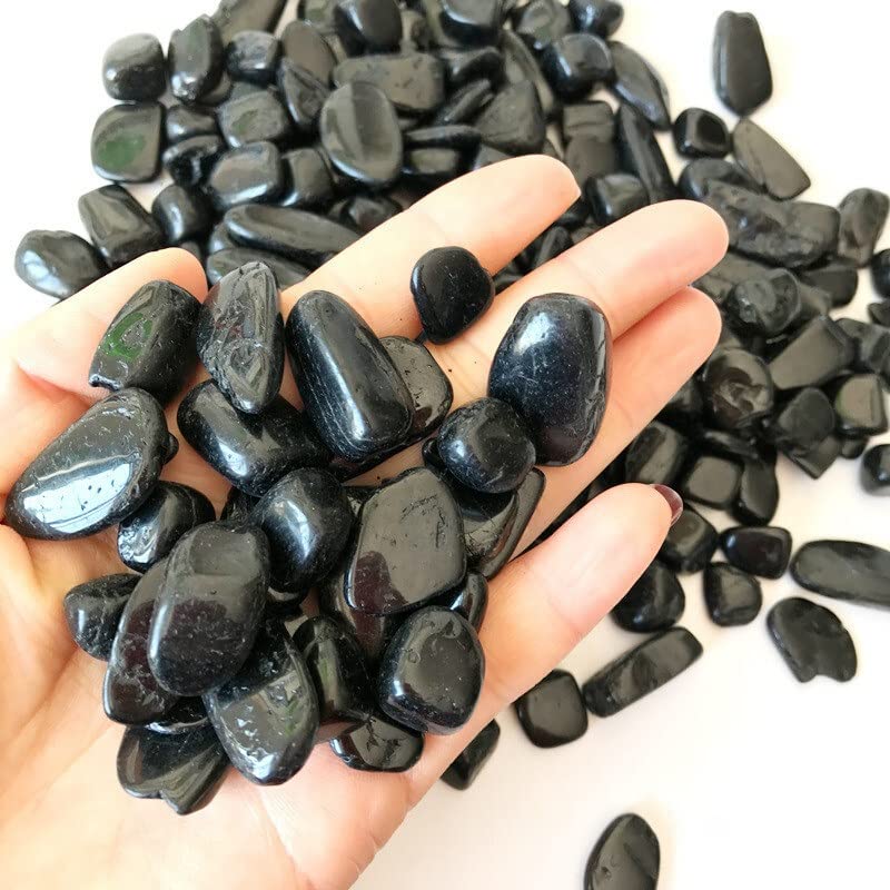 100 g di Pietra Nera Cristallo Blu Piccola Ghiaia Quarzo Adatto for Acquario Vaso di Fiori Giardino casa Ornamento PEIQIYIN Decorazioni per la casa(Color:9-15mm 100g)