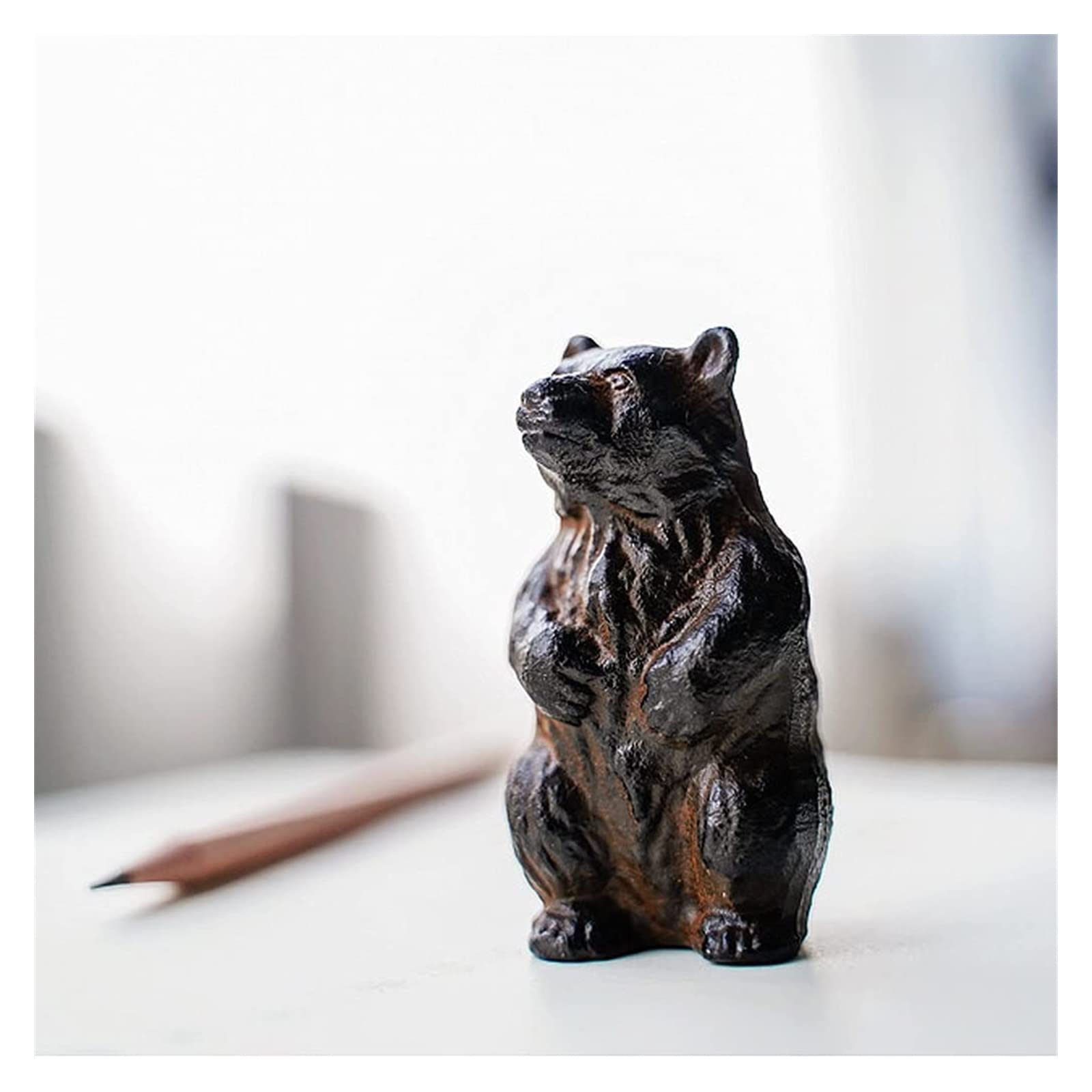 【美品】くま　石彫　彫像　カナダ　置物　インテリア　工芸品　美術品　A1004 美品】くま 石彫 彫像 カナダ 置物 インテリア 工芸品 美術品