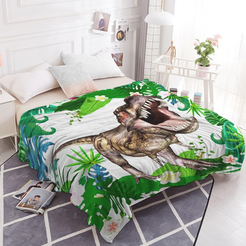 Amazon｜毛布 プリント模様 冬用 ブランケット かわいい 恐竜 柄 世界