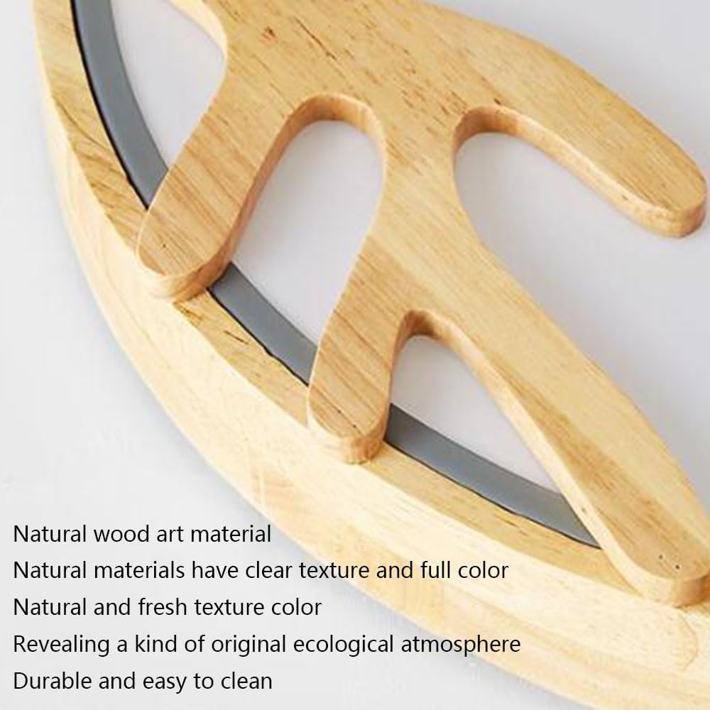 Macaron Ceiling Lamp Light Luxury Industrial Ceiling Light with Woodenecoration Lightingixture Three-Tone Light Energy-Savinglat Lampedroom Living Room Kitchen Office Hallway/Green/50Cm