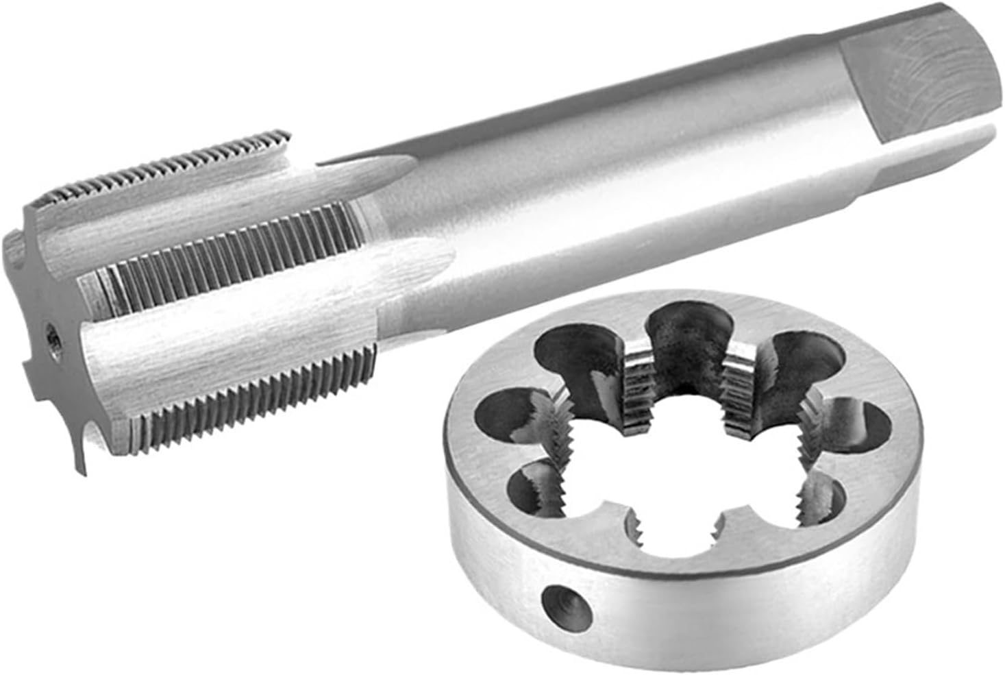 M40x1, M40x1.25, M40x1.5, M40x2, M40x3 Tap and Die Set Right Hand, HSS Machine Thread Tap & Round Die(M40x1)
