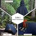 Opret Wasserdicht Regenponcho Damen Herren, Leicht Atmungsaktiv Regencape 3-in-1-Multifunktional Regenmantel Regenschutz Regen Poncho für Wandern und Camping-Navyblau