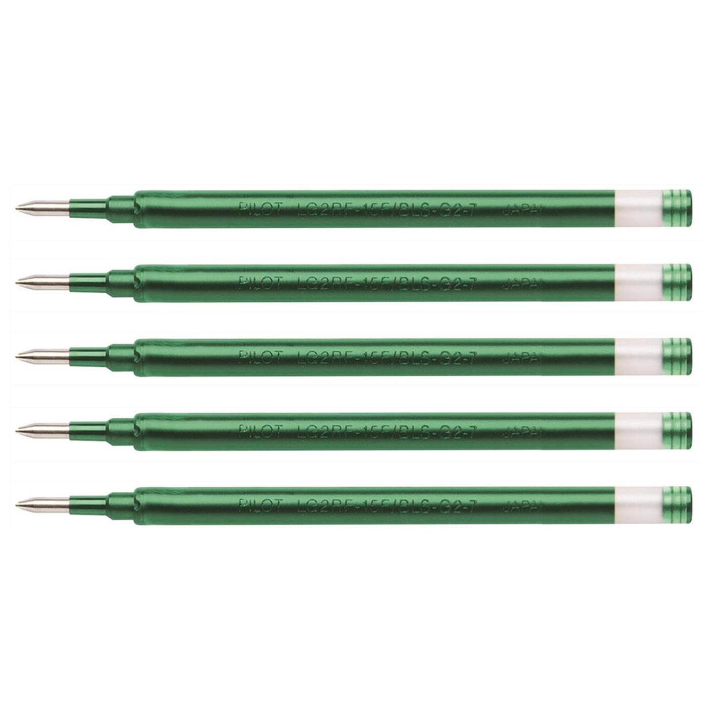 Pilot Gel Pen G2 07 Refill Set of 5 Green