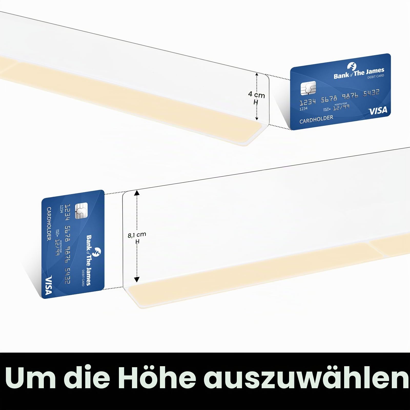 BOWERBIRD Transparente Spielzeugblocker für Möbel - Verhindern Sie, DASS Dinge unter Couch, Sofa, Bett und andere Möbel gehen, nur für Harte Böden geeignet