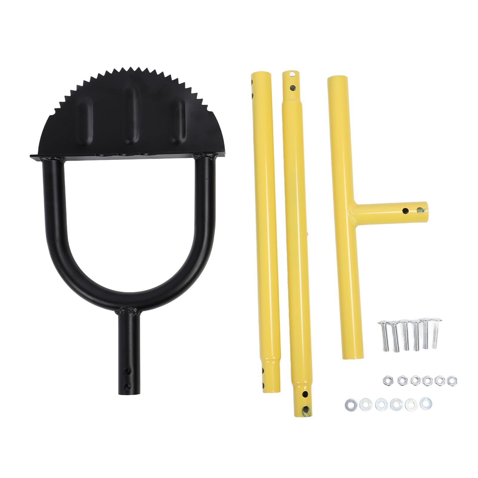 Multi Functional Edger, Half Moon Manual Lawn Edger with Extended 96cm Pole, Robust Carbon Steel Construction for Landscaping, Gardening and Farming