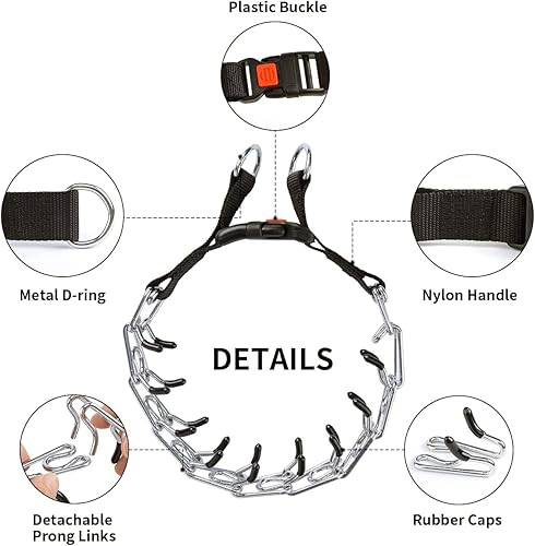 Miniatura 4 de Collar de entrenamiento para perros, collar sin tirones para perros, collar de entrenamiento de perros con hebilla y herramienta de paseo para