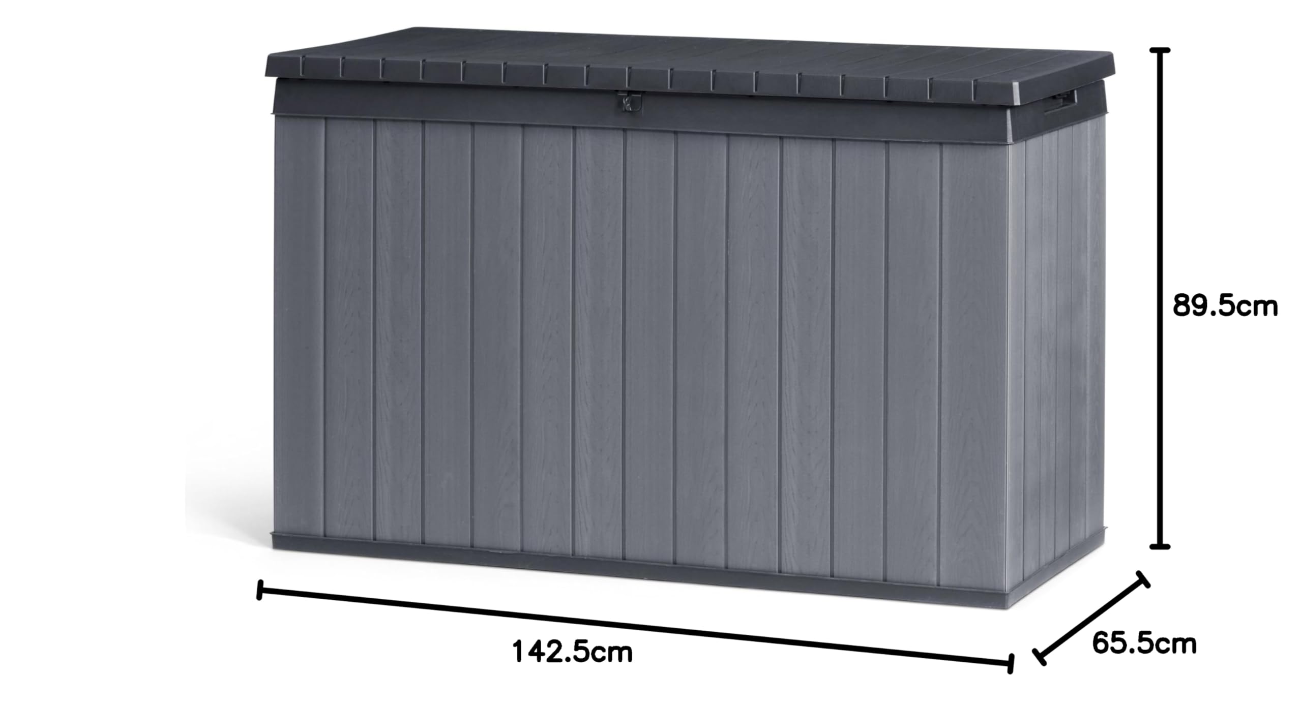 Keter Boîte de rangement pour l'extérieur Darwin 670 L gris