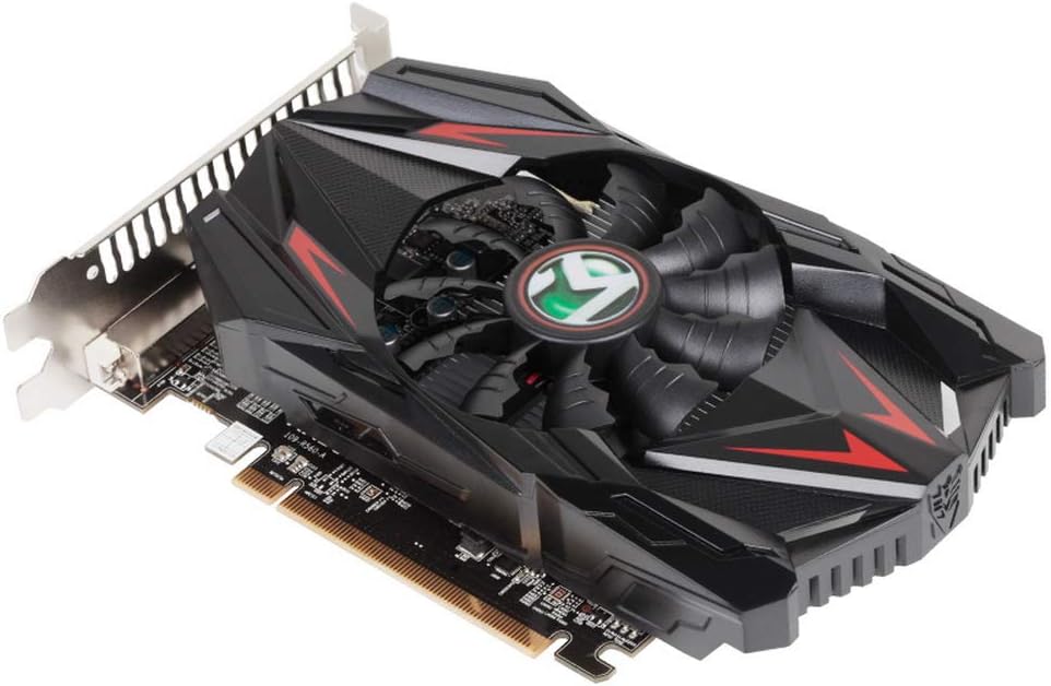 Scheda Video MAXSUN AMD Radeon RX 550 Scheda Grafica 4GB GDDR5 ITX per computer PC, Gaming, Video, GPU 128-bit DirectX 12 PCI Express X16 3.0 DVI-D Dual Link, HDMI, DisplayPort
