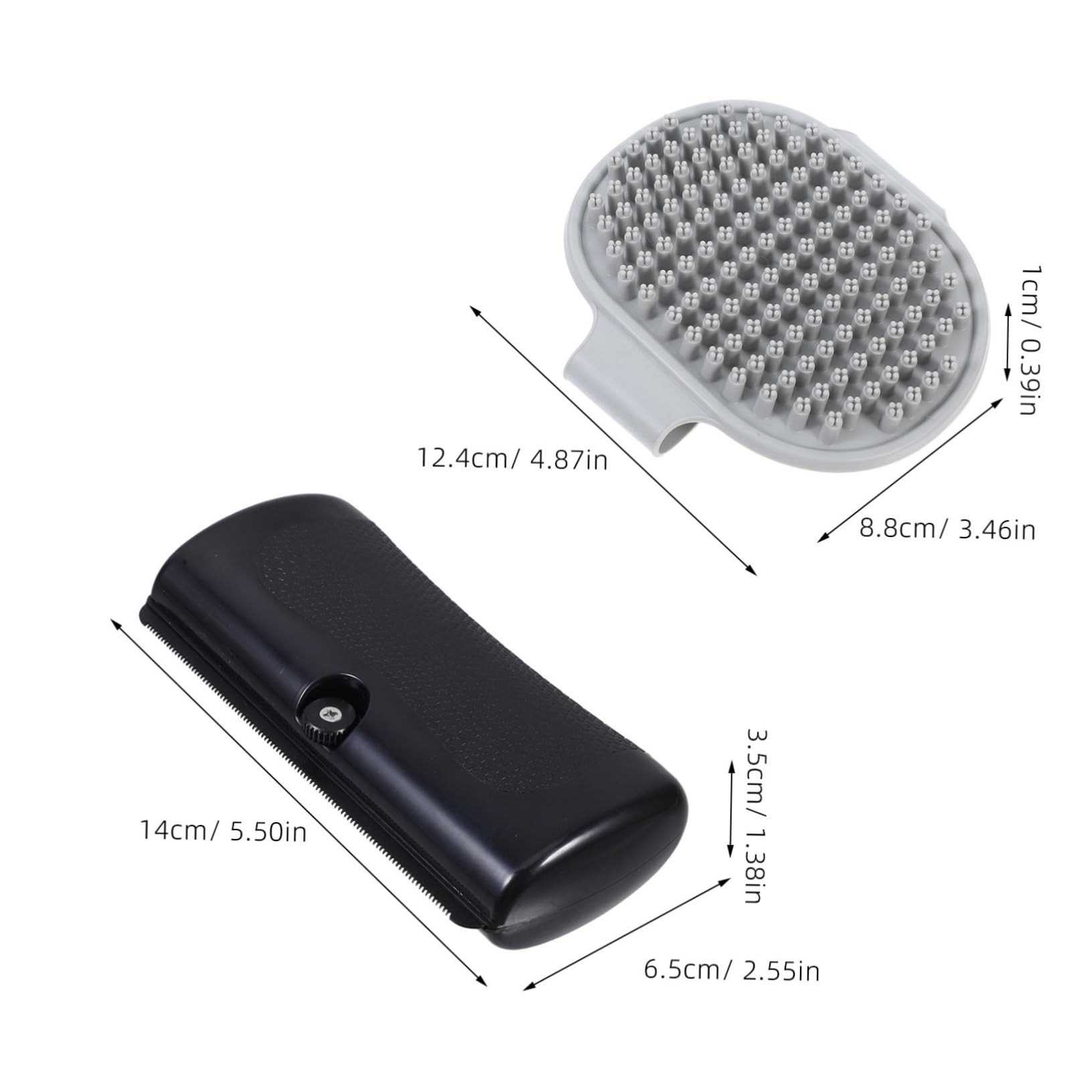 SUPVOX Pet Hair Removal Combs for Cats Dogs Professional Grooming Deshedding Brush Thinning Dematting Tool Gentle on Skin Easy to Clean