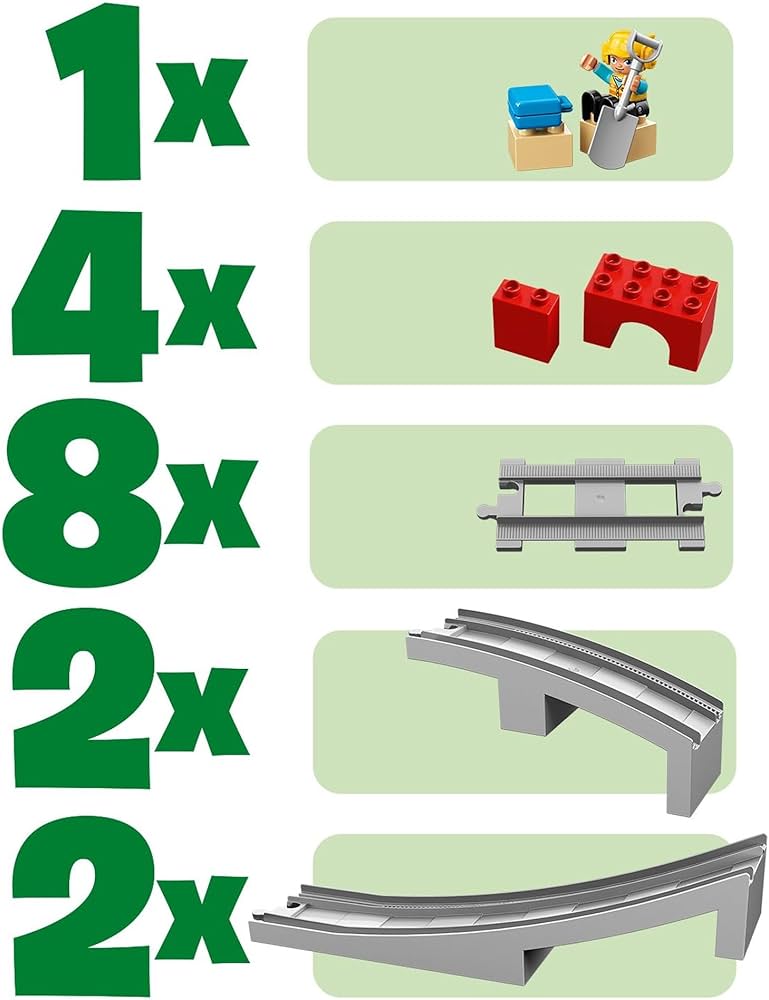 Amazon.co.jp: レゴ(LEGO) デュプロ あそびが広がる! 鉄道橋とレール