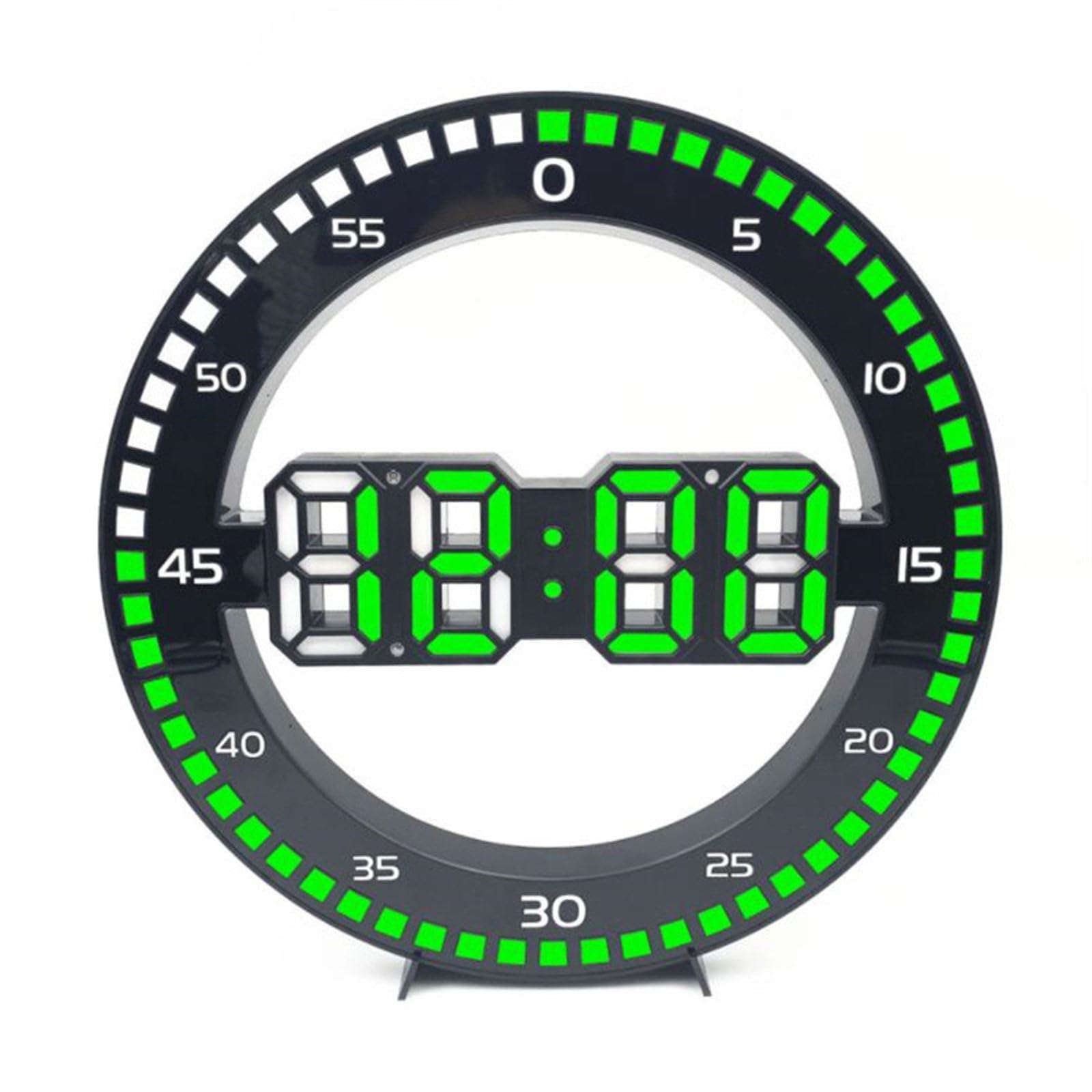 Horloge murale numérique contre la fatigue visuelle avec affichage LED à grands chiffres