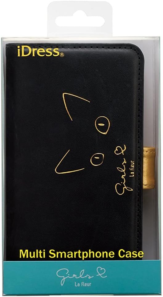 Amazon Co Jp スマートフォン 汎用 フリーサイズ 手帳型 ケース スマホ カバー キャットブラック 家電 カメラ