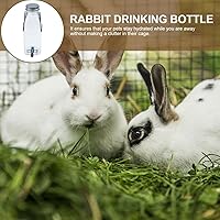 Vista 8 de Dispensador de fuente de agua para mascotas, botella de agua pequeña para conejos, botella de agua colgante para conejos, botellas de agua colgantes