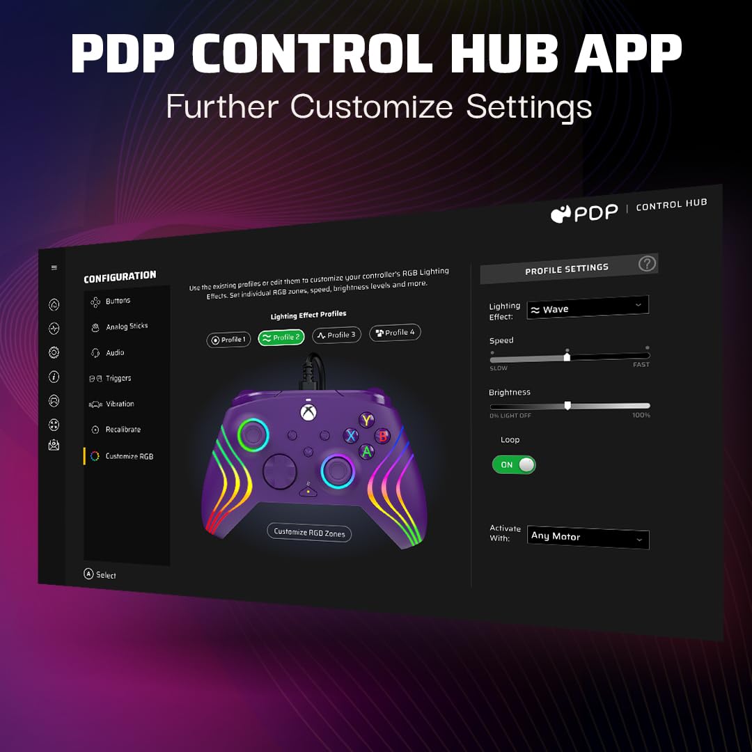 Snapklik.com : PDP Gaming Afterglow Wave Enhanced Wired Controller For ...