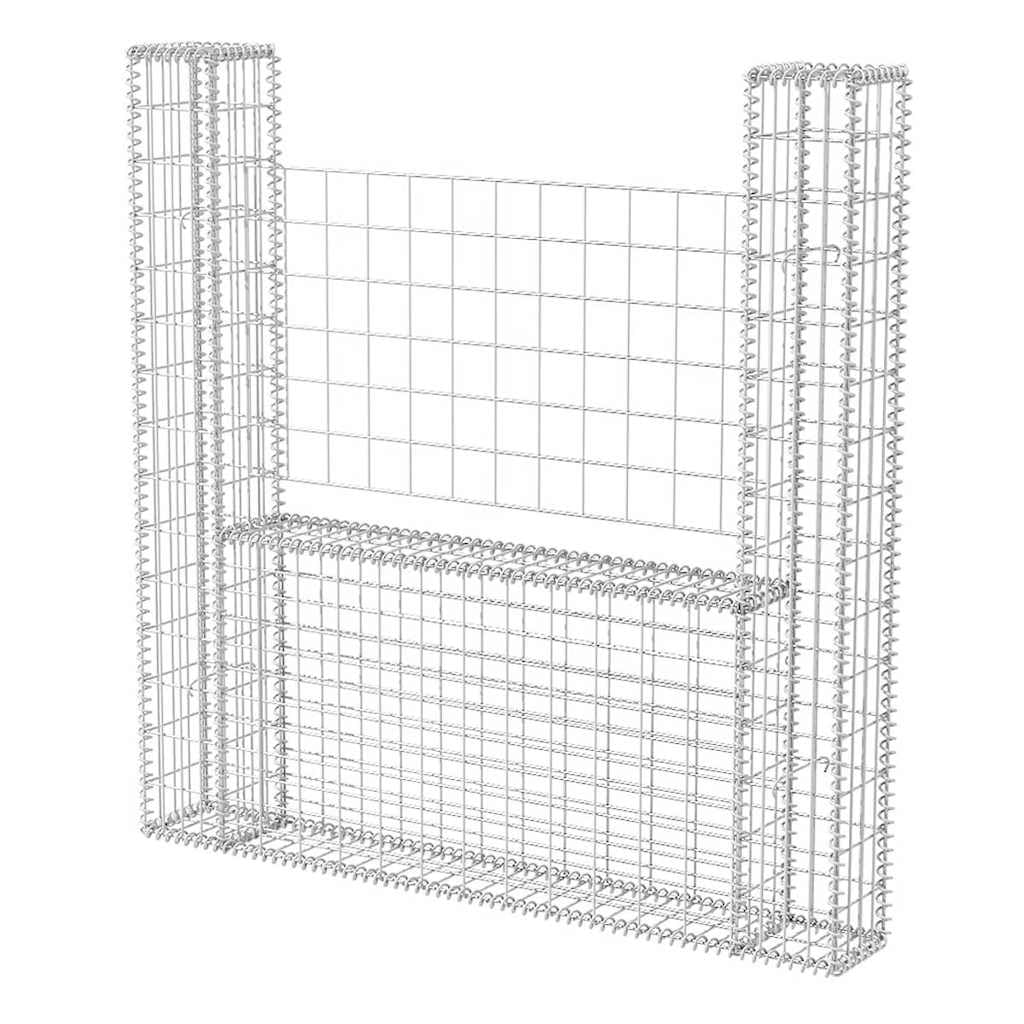 homiuse 160x20x150 CM Cloture Jardin Exterieur Mur en Gabion JardinièRe Clã´Tures Dã©Coratives Claustra Exterieur Decoration Jardin Pratique Et Beau pour Les Zones RéSidentielles Et Commerciales