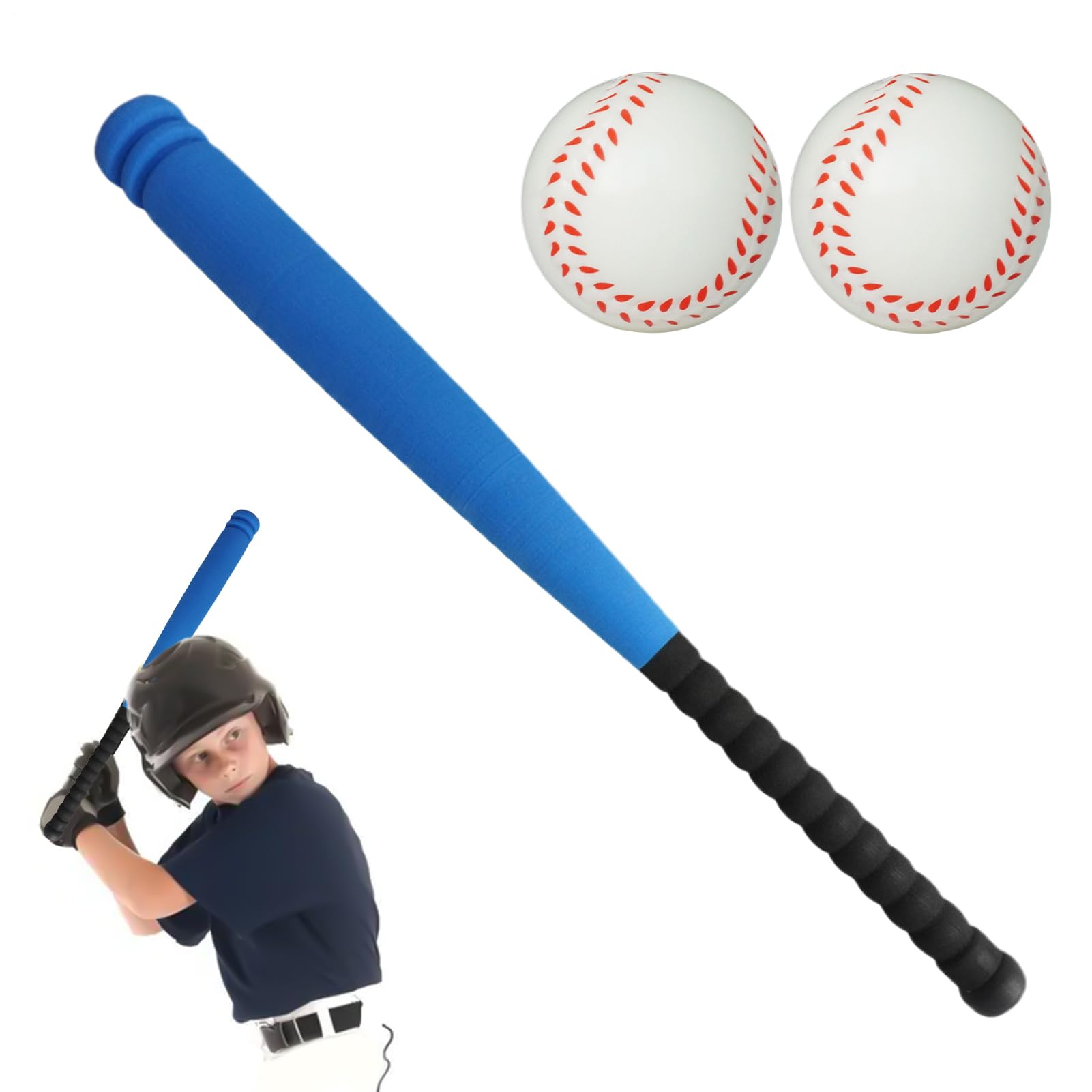 Générique Kit D'entraînement De Baseball - 2 Balles Jouet De Baseball | 2 Balles De Baseball Jouet D'entraînement De Baseball | De Sport Extérieur Et Intérieur pour Enfantts