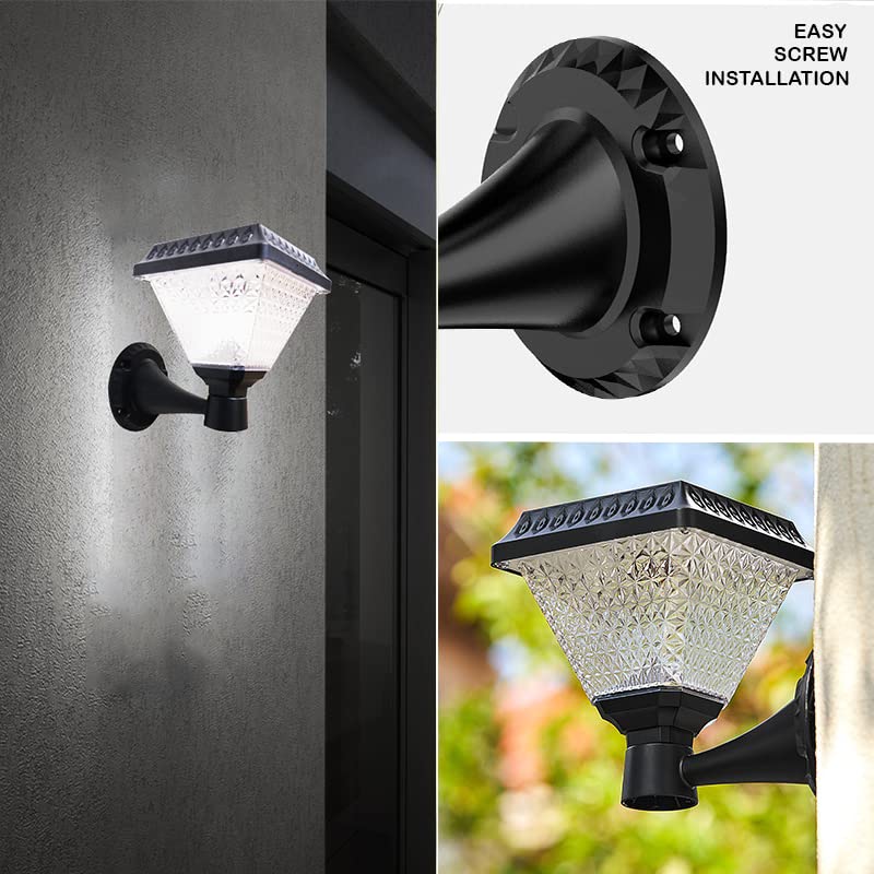 hardoll Acrylonitrile Butadiene Styrene 10W Solar Lights For Home Outdoor Garden 33 Led Waterproof Wall Lamp (Wall) (Pack Of 1)