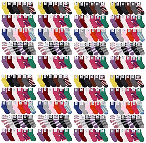 120 Pairs Case Of WSD Womens Fuzzy Socks, Winter Soft Fluffy Assorted Socks Size, 9-11