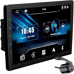 Central Multimídia 9" Carplay Android Auto Espelhamento Câmera de Ré