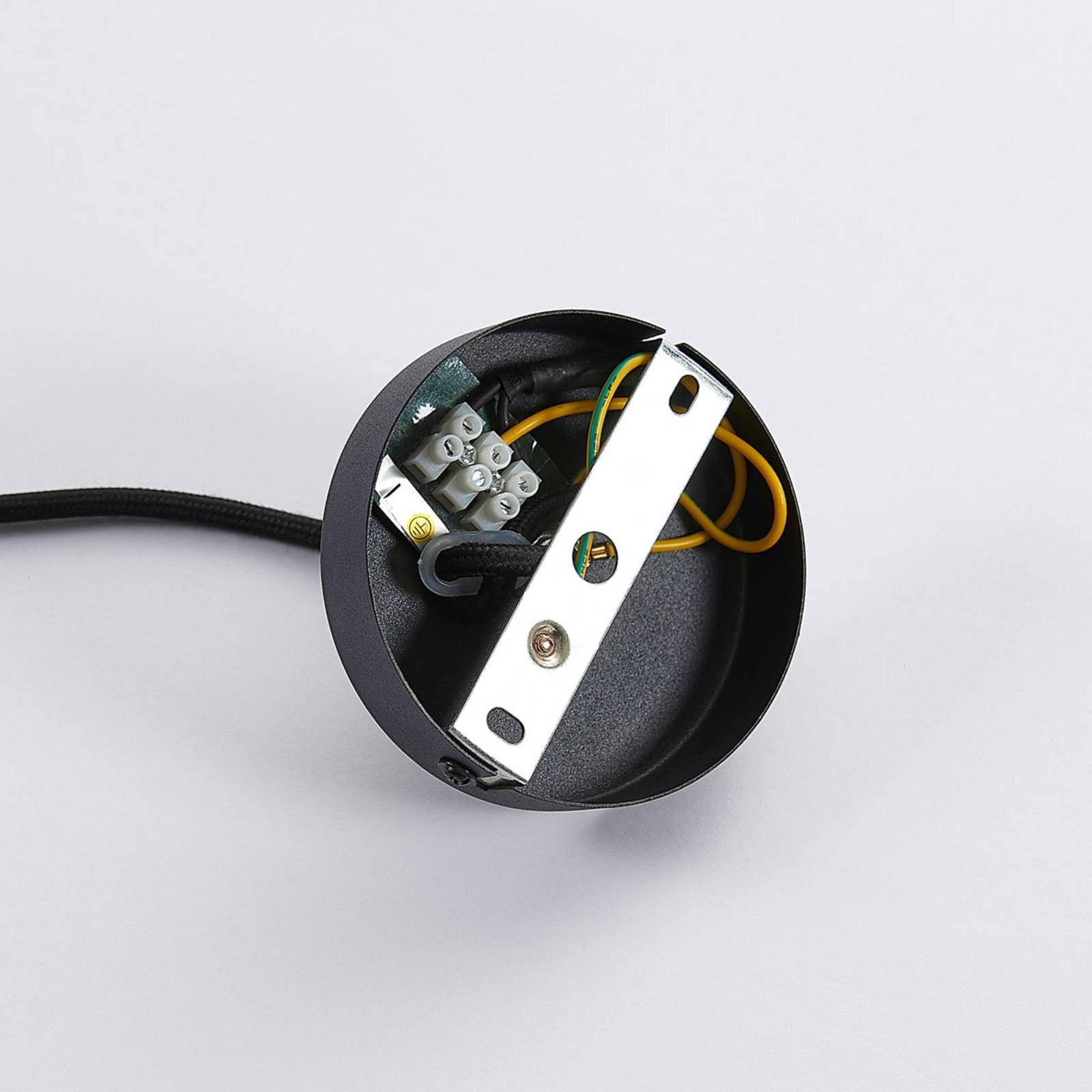 Lindby Esstisch Pendelleuchte, Hängeleuchte Metall Schwarz Gold Hängelampe 1x E27 max. 60W ohne Leuchtmittel Wohnzimmer Esszimmer Esstischlampe