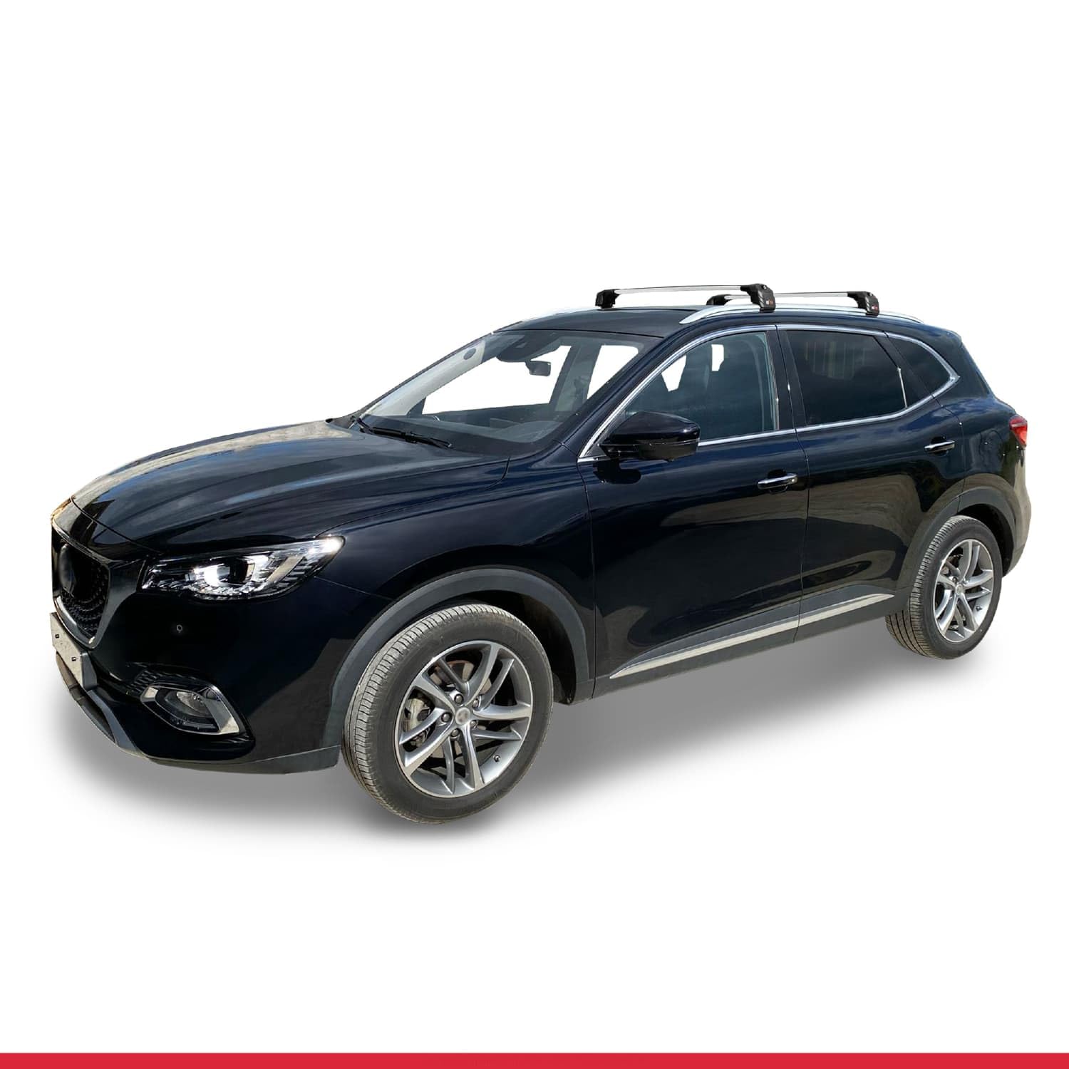 Compatibile con MG HS (AS23) 2018-2024 Modello ACE-2 Barre Tetto Portapacchi Auto Barre Portatutto Grigio Alluminio 2 Barre
