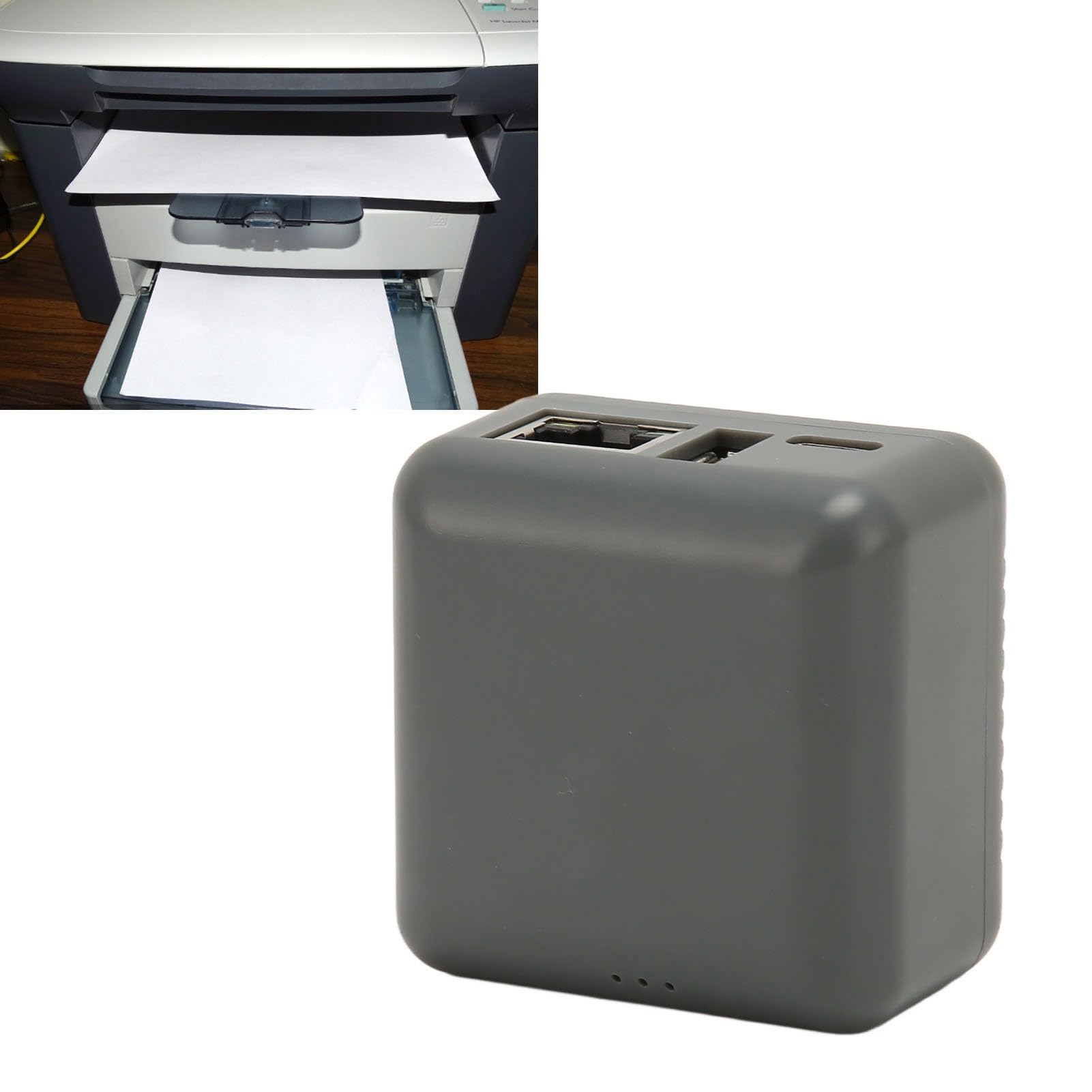 GOWENIC Connessione di rete RJ45, server di stampante USB di rete, stampa di rete Wi-Fi, da 100 a 240 V