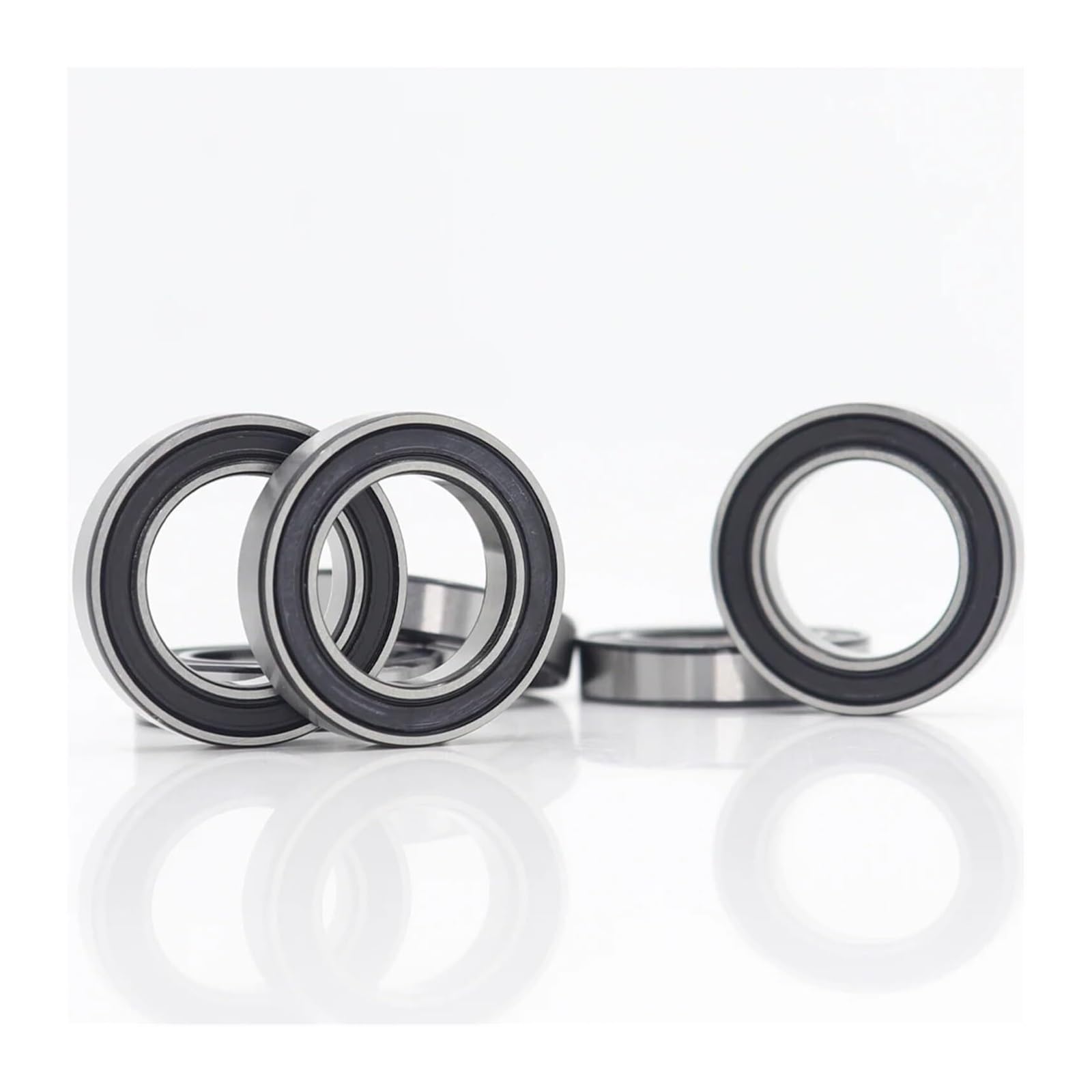 6802-2RS Lager 15 * 24 * 5 mm ABEC-7 (6 Stück) 15 24 5 6802RS metrische Dünnschliff-Kugellager, passend for Fahrradnaben vorne und hinten - Dichtungssatz-Sortiment