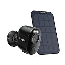 Reolink 4K 8MP Telecamera da Esterno Senza Fili, Videosorveglianza WiFi Batteria con Pannello Solare, Rilevamento Intelligente, Sirena, Visione Notturna a Colori, Impermeabile, Argus 3 Ultra(Nero)
