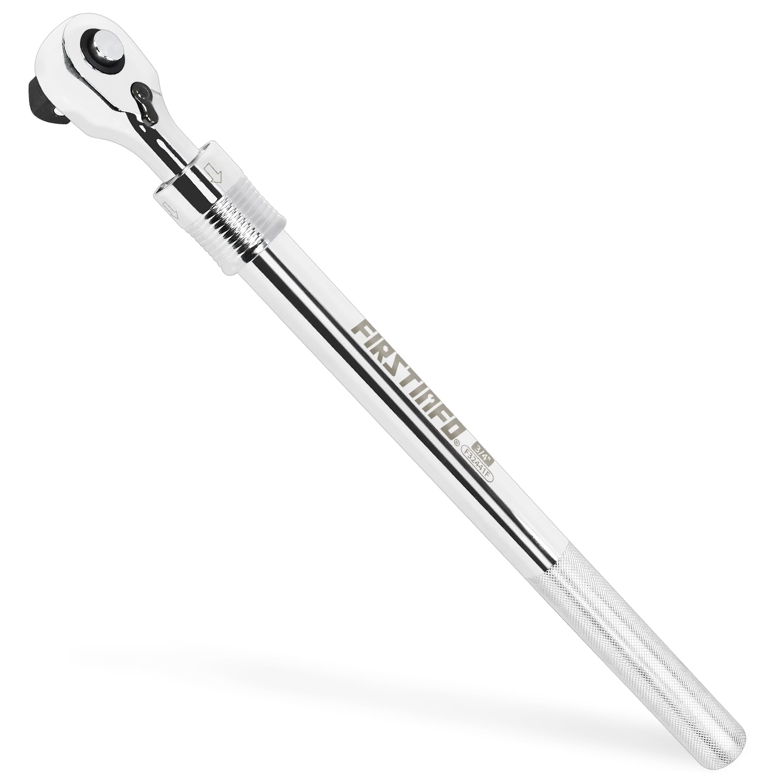 FIRSTINFO F32441F Taiwan 3/4-Inch Drive Narrow Head Extendable Ratchet Wrench,72T Reversible, Quick Release Ratchet Handle Extends 19.5 to 30.5 Inches