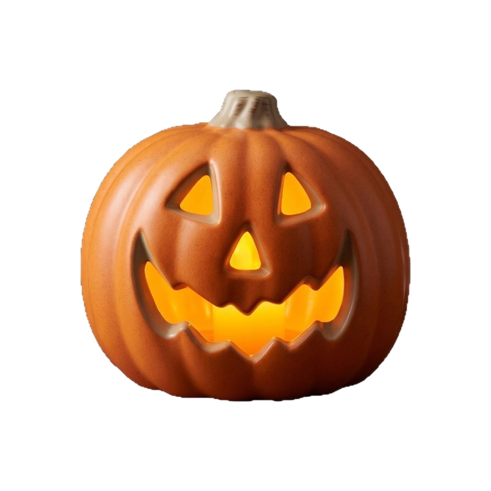 FANGZESHI Freestanding Pumpkin Decoration Light for Halloween Display, Battery Operated Tabletop Accent with 22cm Size Reference