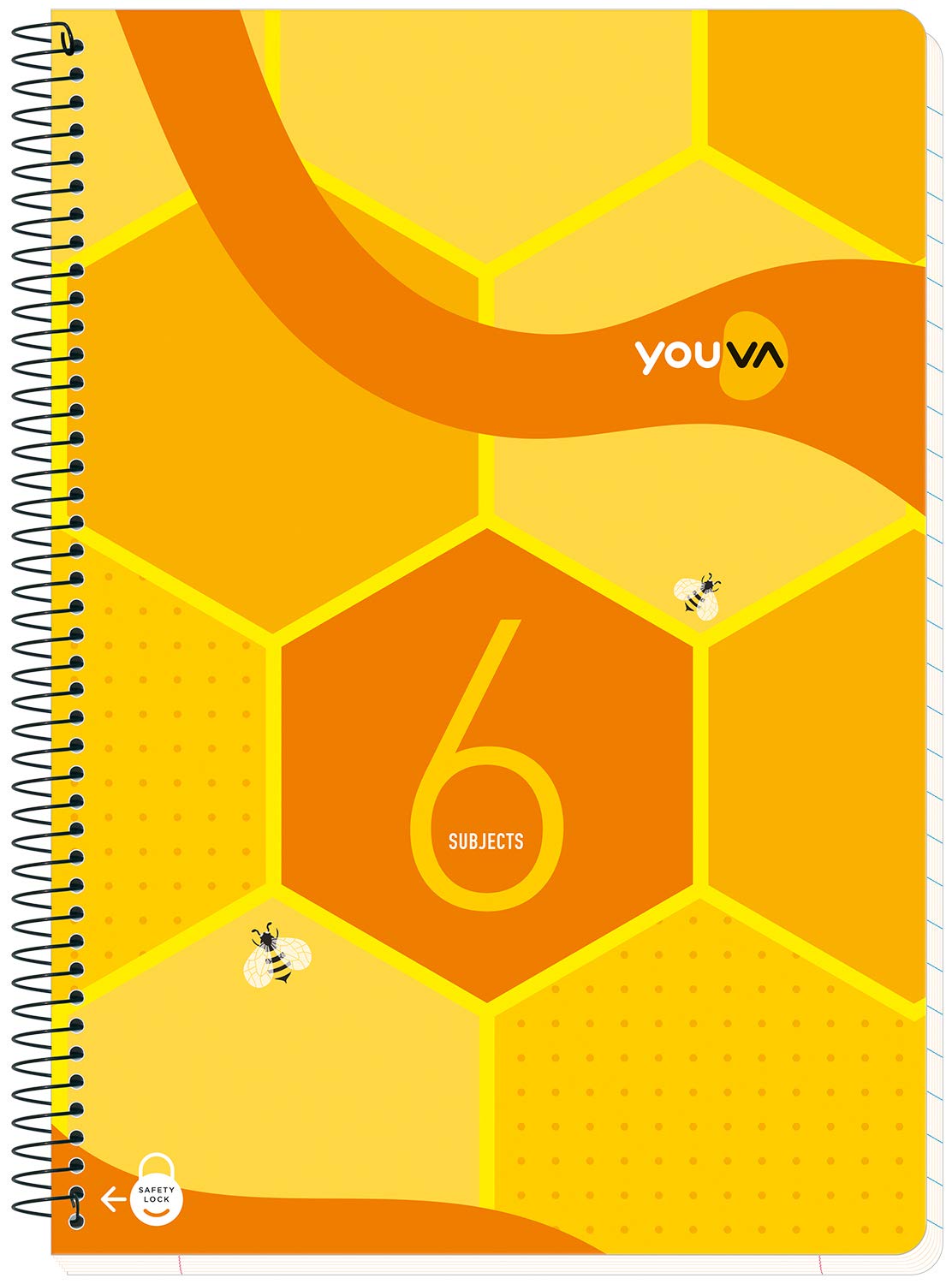 Navneet Youva | Spiral Bound | Six Subject Book | 21 cm X 29.7 cm | Single Line | 300 Pages      Office Product