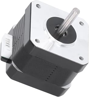 Motor de passo da impressora 3D, motor de passo 2 fase 4 chumbo 1.3A alta precisão eixo de saída dupla pouca perda para trabalhar